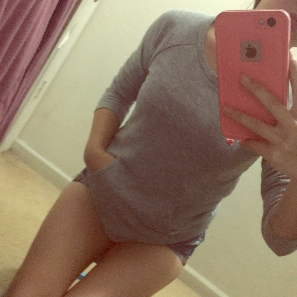 Grey Pocket Sweater